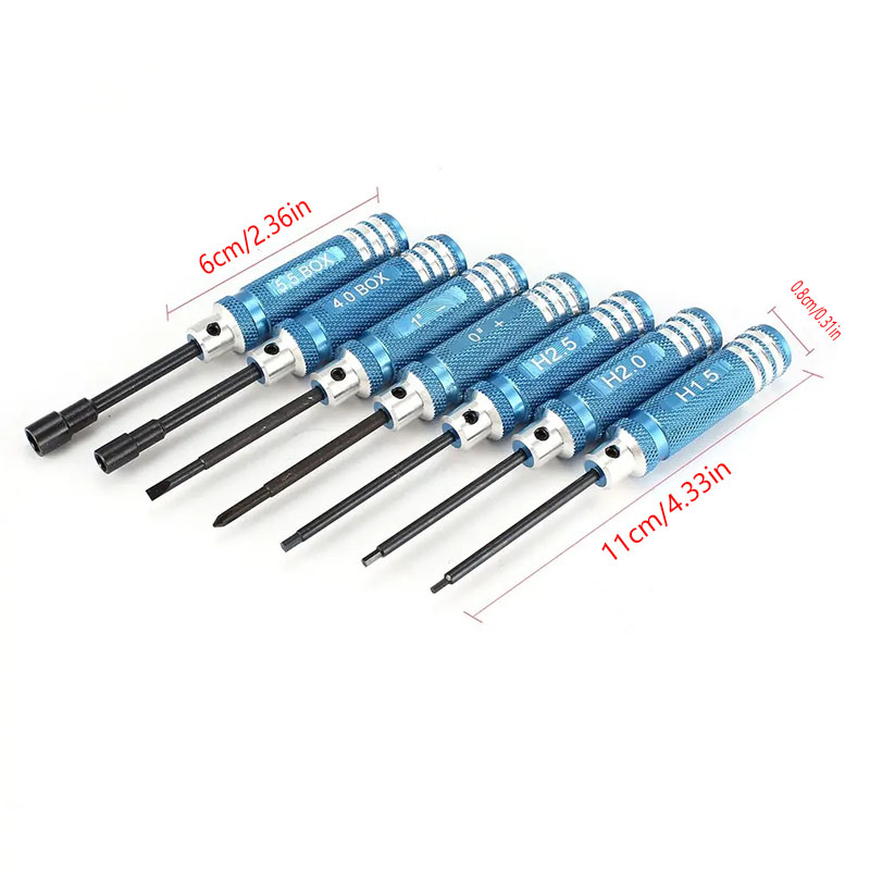 7Pcs 1.5 2.0 2.5mm RC Hex Driv - огляд і ціна Rc Helicopter Tool Kit