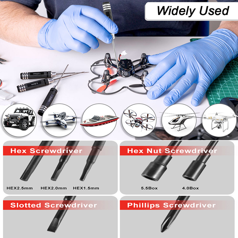7Pcs 1.5 2.0 2.5mm RC Hex Driv - огляд і ціна Rc Helicopter Tool Kit