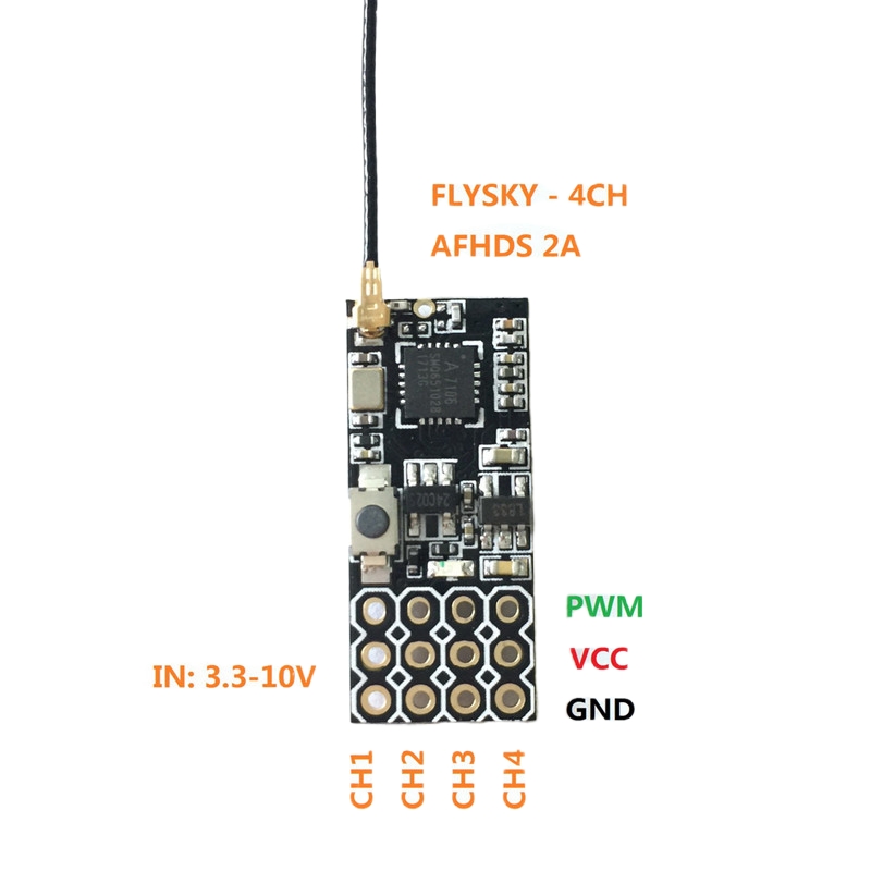 Flysky FS2A Mini Receiver 4CH  - огляд і ціна Rc Helicopter Remote Control