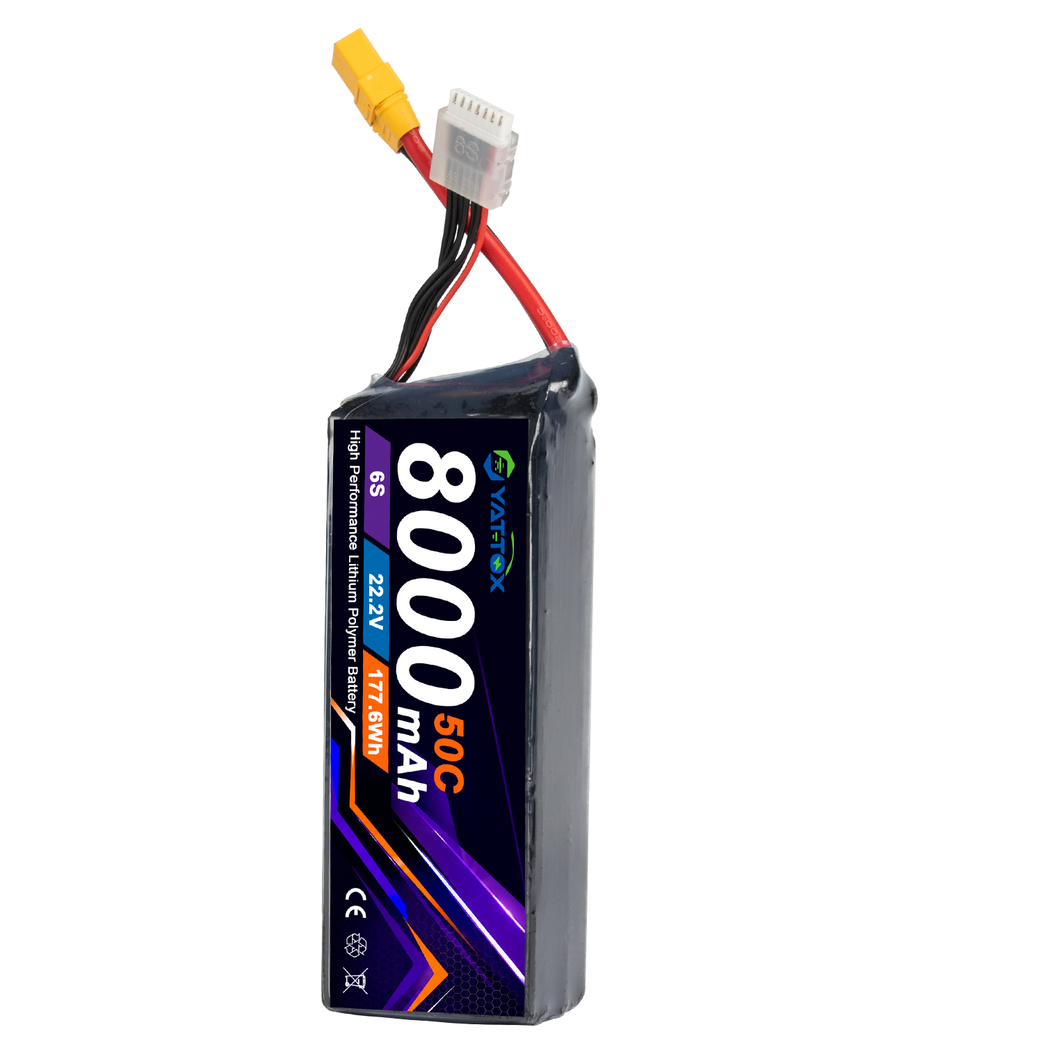 Yattox 6S 8000mAh 50C LiPo Bat - огляд і ціна Rc Helicopter Large