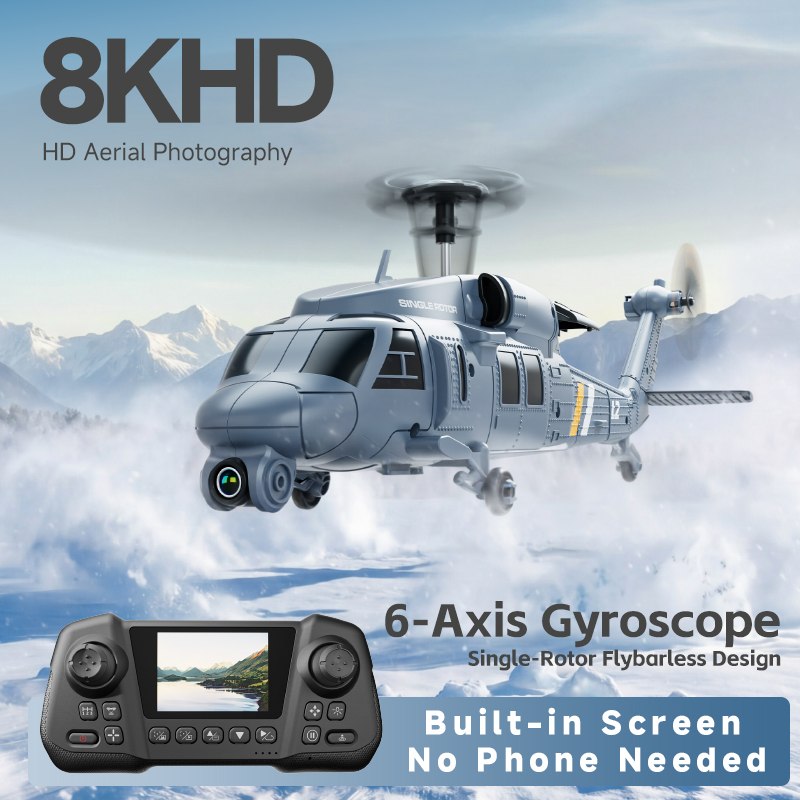 4DRC L2 RC Apache Military Fig - огляд і ціна Rc Helicopter Single Rotor