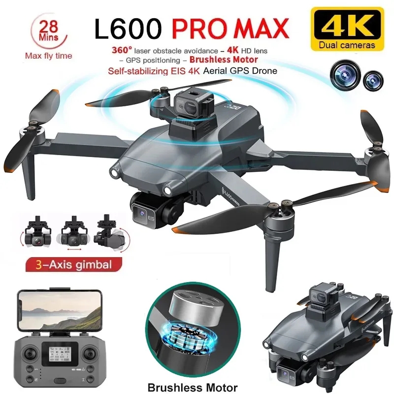 L600 PRO MAX GPS Drone Profess - огляд і ціна Rc Helicopter Electric