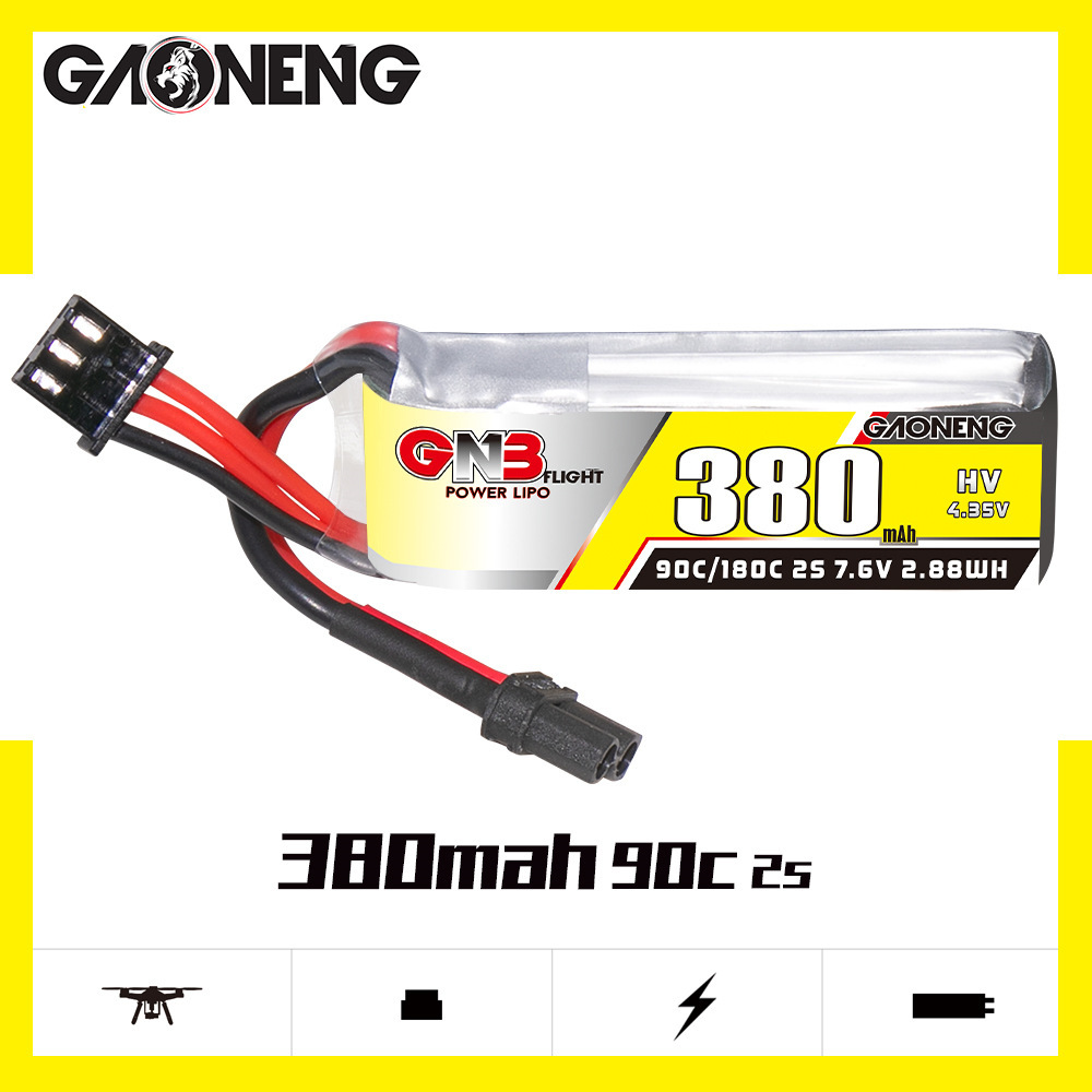 GNB 2S 7.6V 380mAh 90C/180C Li - огляд і ціна Rc Helicopter Parts