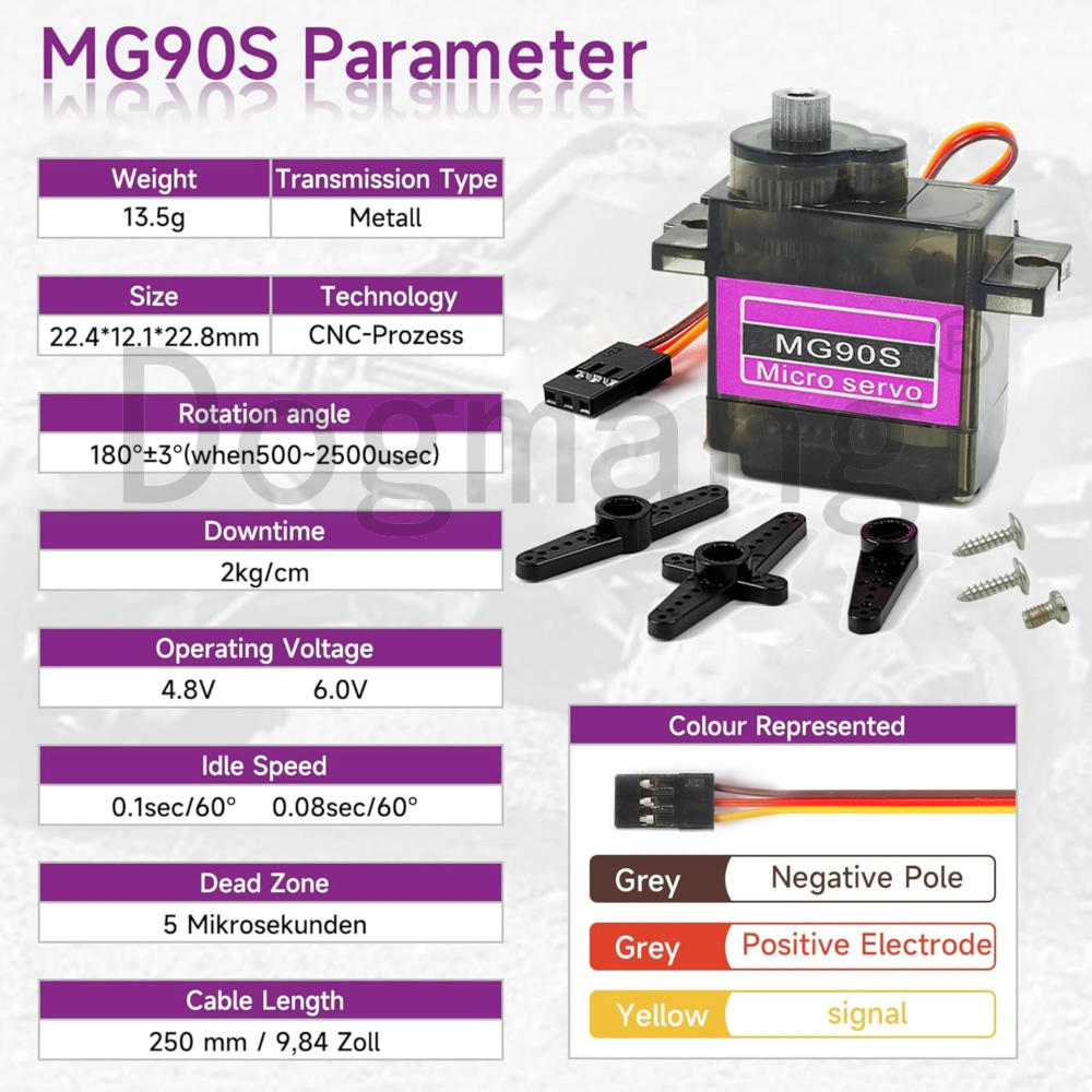 MG90S Servo 1/2/4/10/20/50 Pcs - огляд і ціна Rc Helicopter Servo