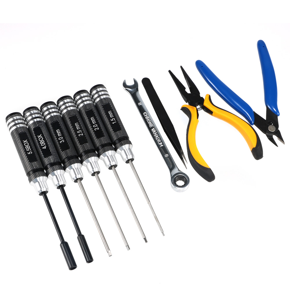10PCS 10in1 FPV Drone RC Tool  - огляд і ціна Rc Helicopter Tool Kit